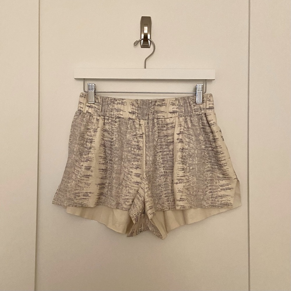Georgie Faux-Python Shorts